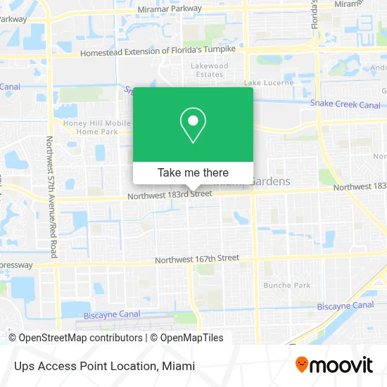 Ups Access Point Location map