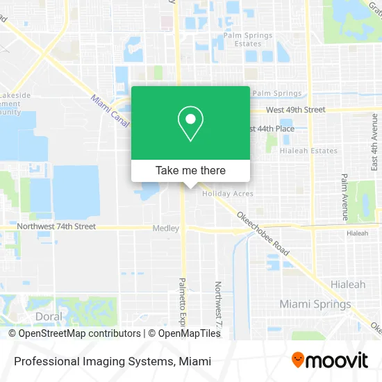 Professional Imaging Systems map