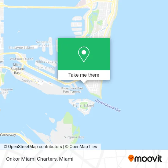 Onkor Miami Charters map