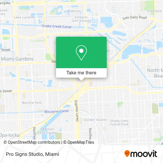 Pro Signs Studio map
