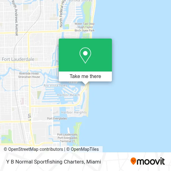 Y B Normal Sportfishing Charters map