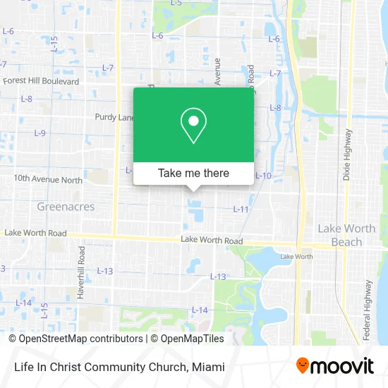 Life In Christ Community Church map