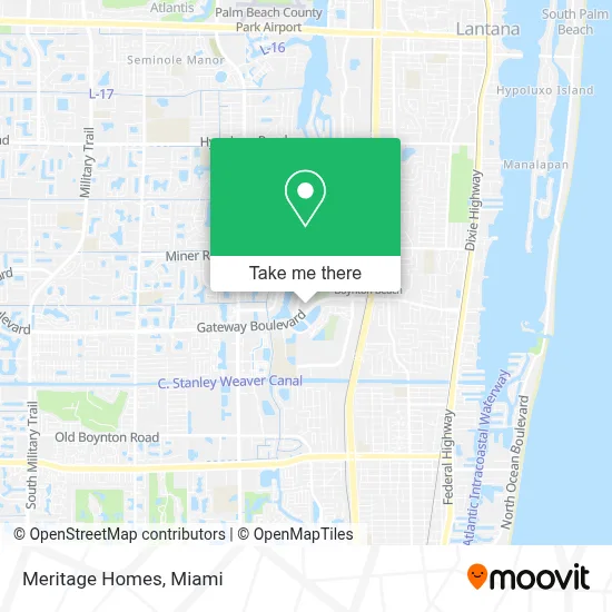 Meritage Homes map