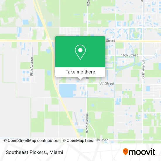 Southeast Pickers. map