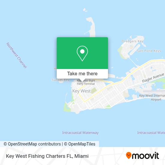 Key West Fishing Charters FL map