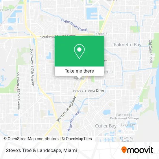 Steve's Tree & Landscape map