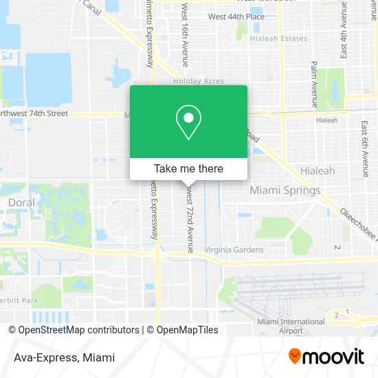 Ava-Express map