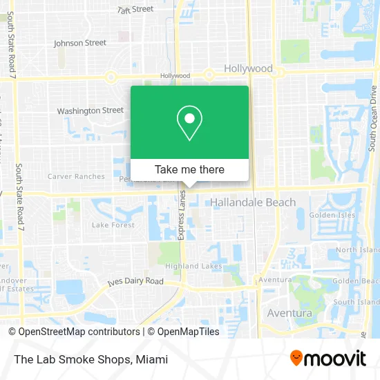 The Lab Smoke Shops map