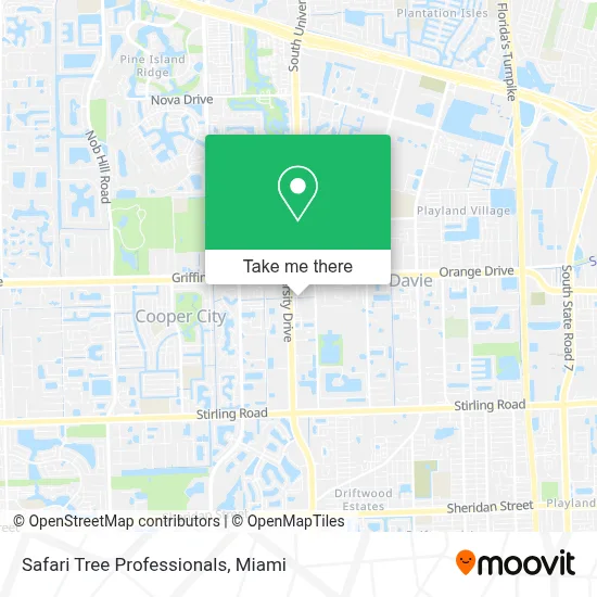 Safari Tree Professionals map