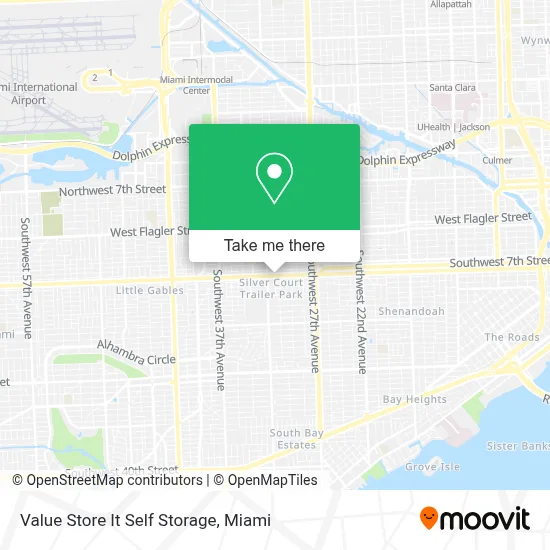 Value Store It Self Storage map