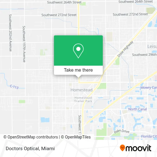 Doctors Optical map