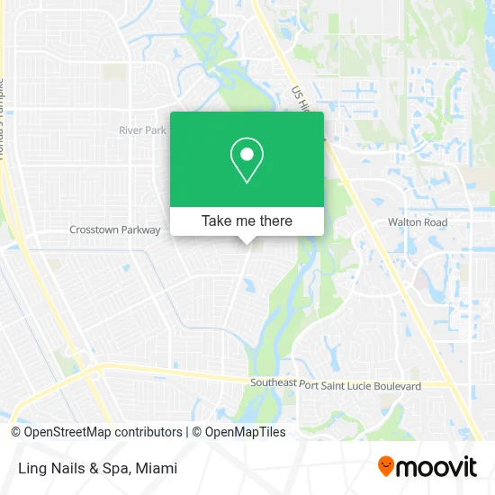 Ling Nails & Spa map