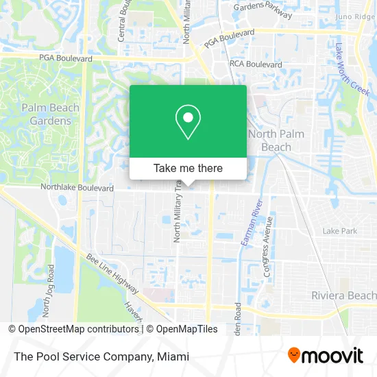 The Pool Service Company map
