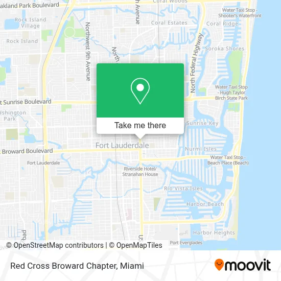 Red Cross Broward Chapter map