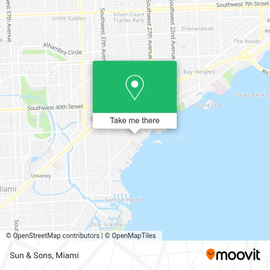 Sun & Sons map