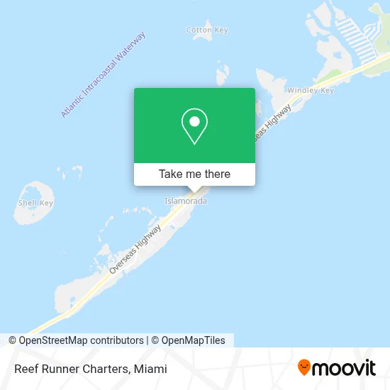 Reef Runner Charters map