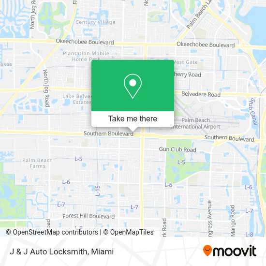 J & J Auto Locksmith map