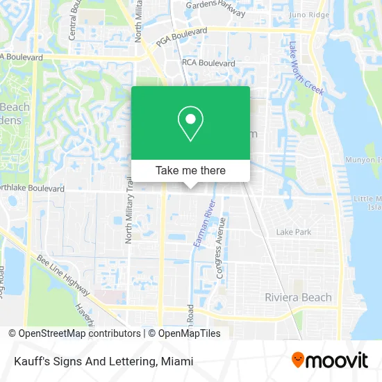 Kauff's Signs And Lettering map