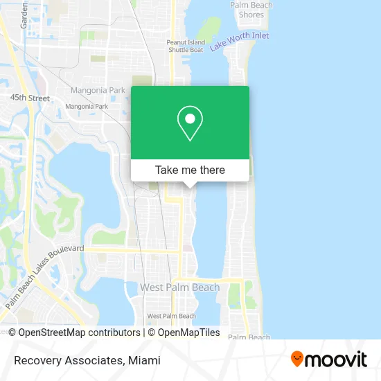 Recovery Associates map