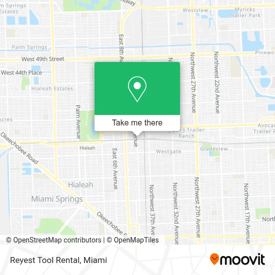 Reyest Tool Rental map