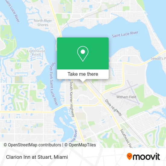 Clarion Inn at Stuart map