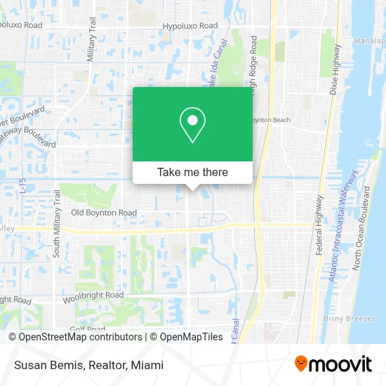 Susan Bemis, Realtor map