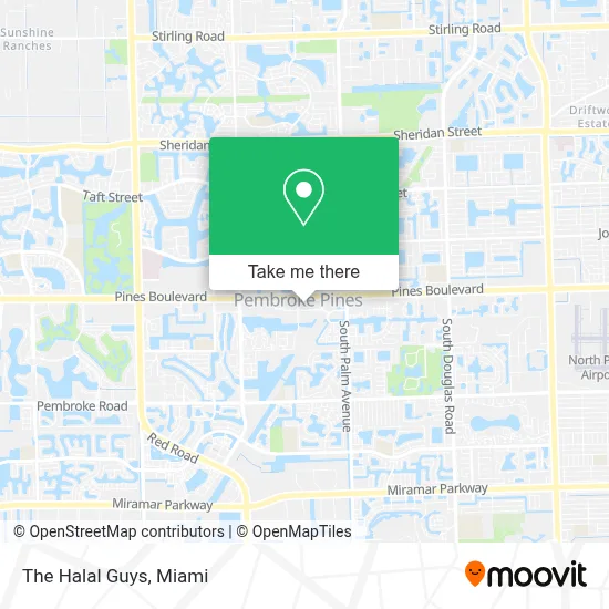 The Halal Guys map