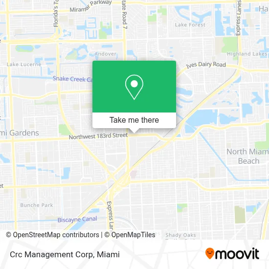 Crc Management Corp map
