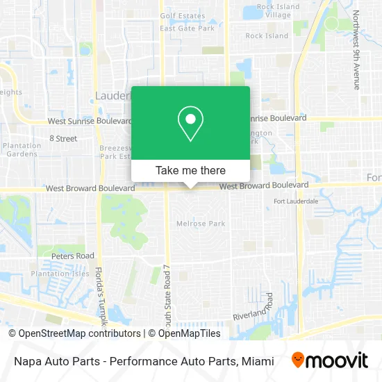 Napa Auto Parts - Performance Auto Parts map
