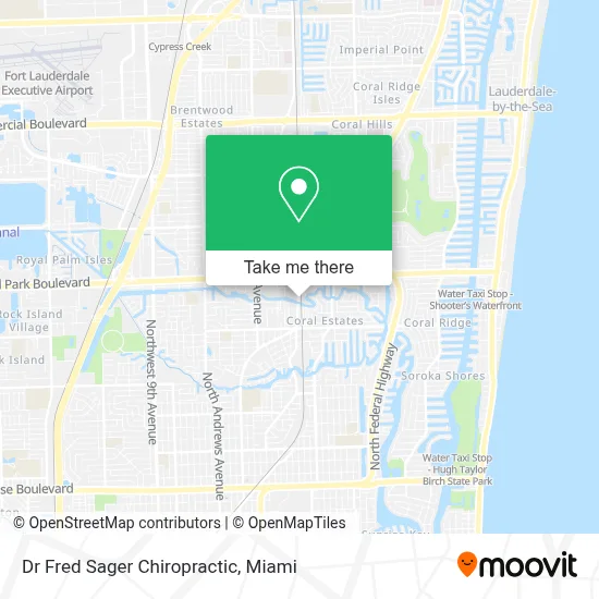 Dr Fred Sager Chiropractic map