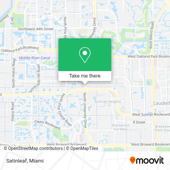 Satinleaf map