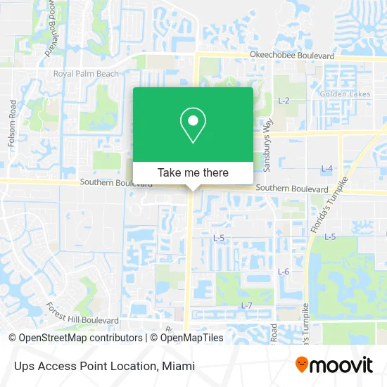 Ups Access Point Location map