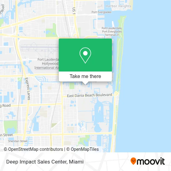 Deep Impact Sales Center map