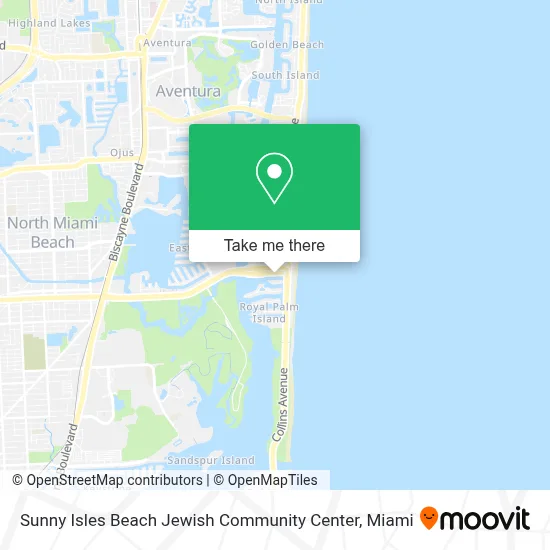 Sunny Isles Beach Jewish Community Center map