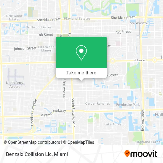 Benzsix Collision Llc map