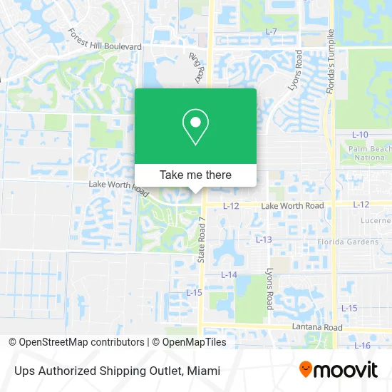 Ups Authorized Shipping Outlet map