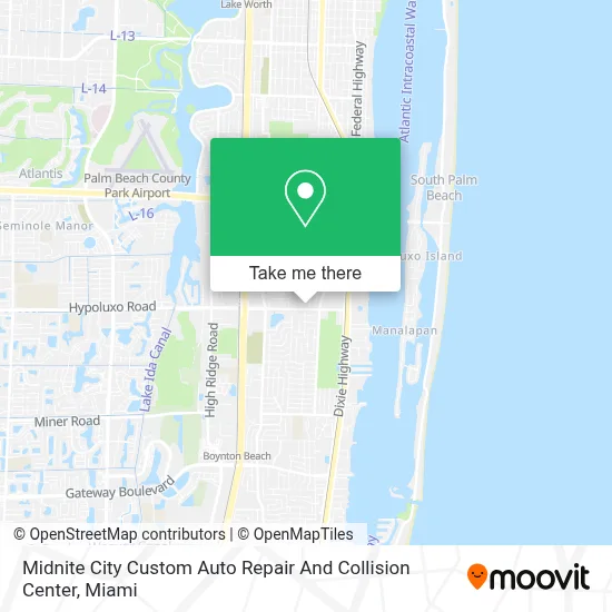 Midnite City Custom Auto Repair And Collision Center map