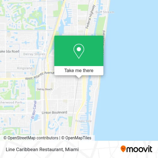 Line Caribbean Restaurant map