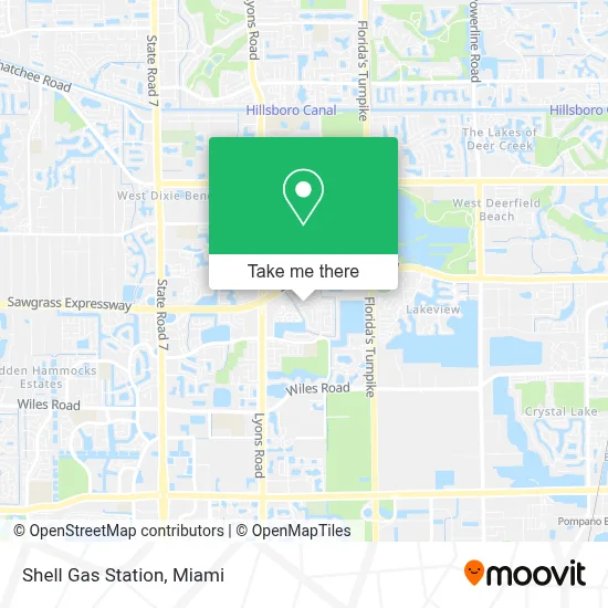 Shell Gas Station map
