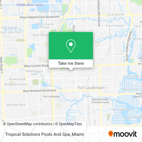 Tropical Solutions Pools And Spa map