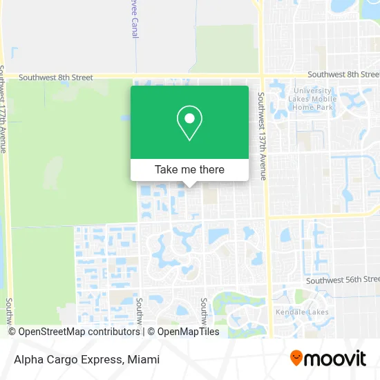 Alpha Cargo Express map