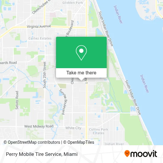 Perry Mobile Tire Service map