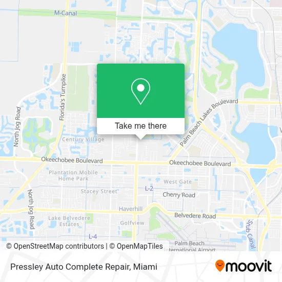 Pressley Auto Complete Repair map