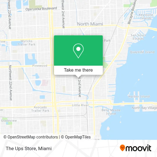 The Ups Store map