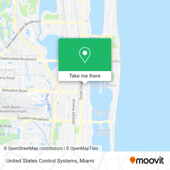 United States Control Systems map