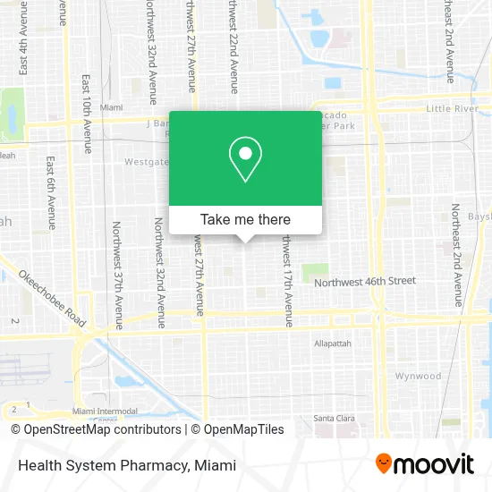 Health System Pharmacy map