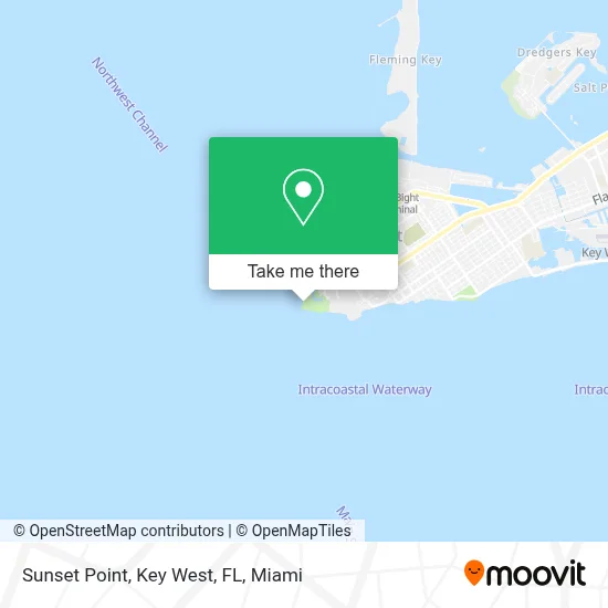 Sunset Point, Key West, FL map