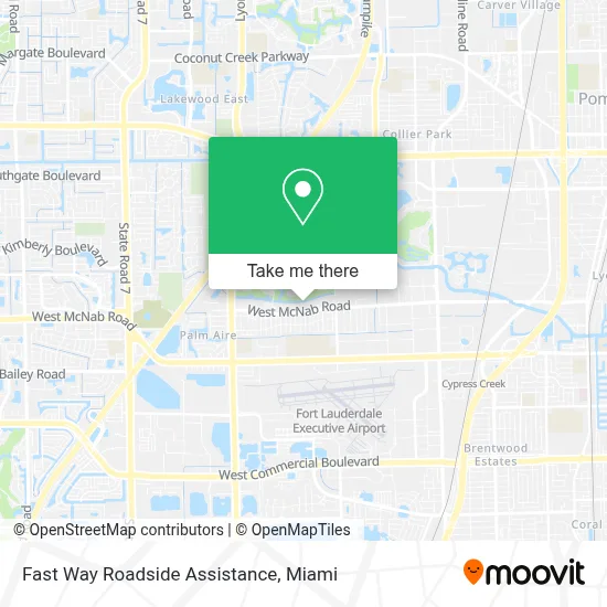 Fast Way Roadside Assistance map