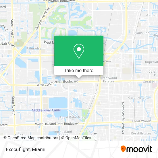 Execuflight map