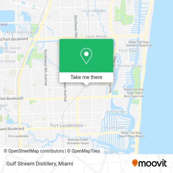Gulf Stream Distillery map